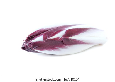 Red Endive On White Background