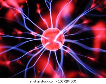 Red Energy Sphere Lightning Stock Photo (Edit Now) 1007294800