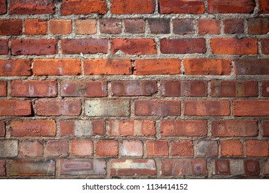 Red English brick wall background texture