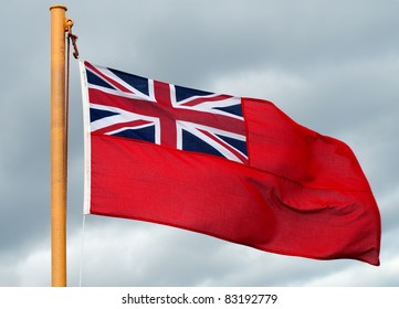 Red Ensign Flag on Ship