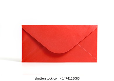 Red Envelope On White Background.