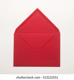 Red Envelope On A White Background 