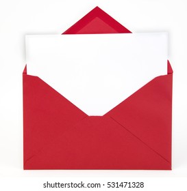 Red Envelope And White Card.