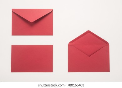 Red envelopes on white background  - Shutterstock ID 780165403