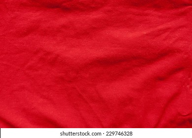 Red Fabric Background Or Texture