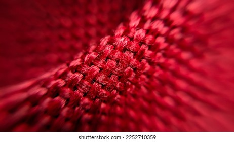 Red fiber interlacement close up - Powered by Shutterstock