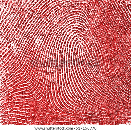 Red fingerprint as background