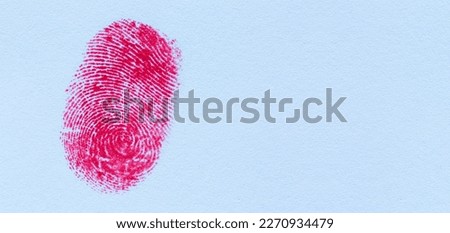 red fingerprint,Red fingerprint on white paper,Bloody fingerprint as background, macro. Imprint of index finger