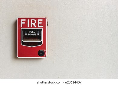 Fire Alarm System Red Color On Stock Photo (Edit Now) 521665030