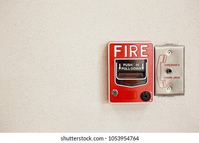 Red Fire Alarm Pull Station Switch Stock Photo (Edit Now) 1053954767