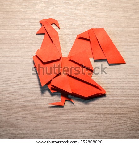 Red fire cock. Background