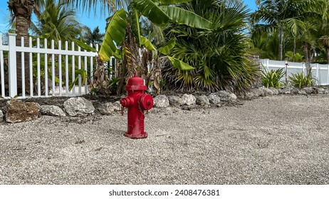 Red Fire Hydrant in the Keys