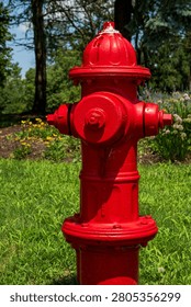 Red fire hydrants indicate a lower flow rate of water