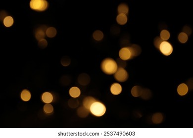 Red and fire orange bokeh on a black background, bokeh abstract background, modern abstract backdrop. Orange Christmas background, Xmas backdrop. Halloween scary concept, Halloween bokeh background
