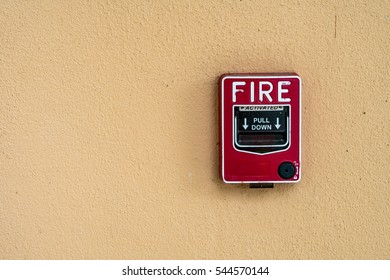 Red Fire Switch On Concrete Wall Stock Photo 544570144 | Shutterstock