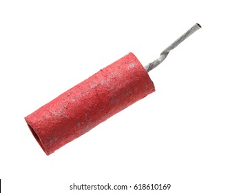 Red Firecrackers on white background