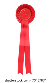 Red First Place Rosette Studio Cutout