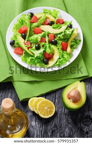 Similar – Strawberry, Avocado, Lettuce Salad