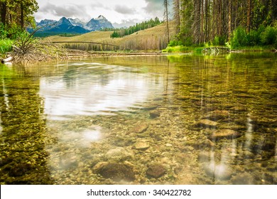 Red Fish Lake Idaho, Sawtooth Mountains.