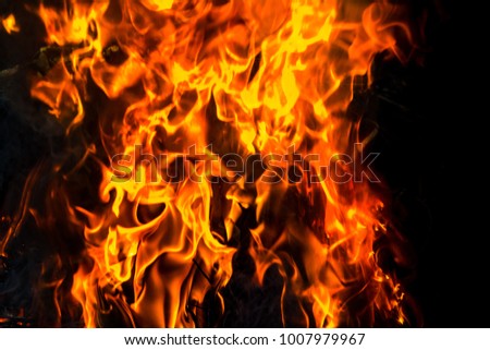 Red flame background