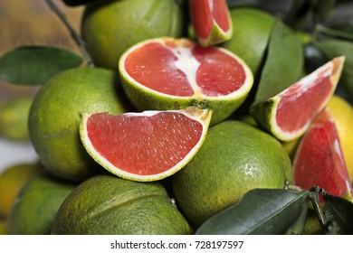 Red Fleshed Cara Cara Navel Orange - Fruits Close Up 