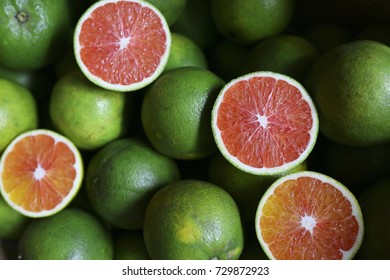 Red Fleshed Cara Cara Navel Orange - Fruits Close Up 