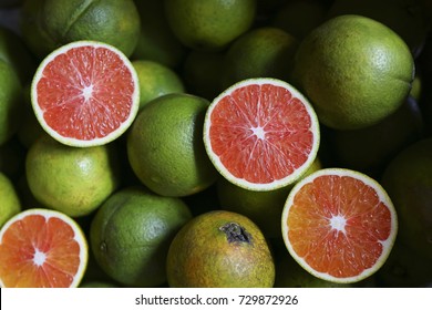 Red Fleshed Cara Cara Navel Orange - Fruits Close Up 