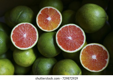 Red Fleshed Cara Cara Navel Orange - Fruits Close Up 