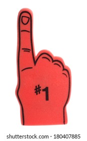 Red Foam Finger With #1