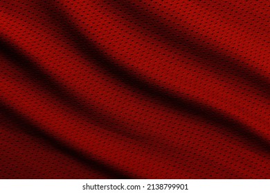 Red Football, Basketball, Volleyball, Hockey, Rugby, Lacrosse And Handball Jersey Clothing Fabric Texture Sports Wear Background