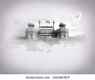 RED FORT DELHI INDIA INDEPENDENCE DAY REPUBLIC DAY FREEDOM OF INDIA - Shutterstock ID 1261867819