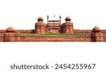 Red fort in New Delhi, India. Red fort isolated