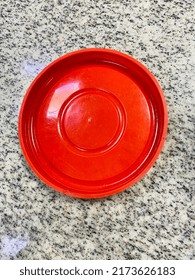 Red Frisbee Plate Toy For Kids