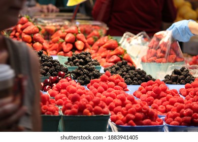 
Red Fruits At Granville Island Market