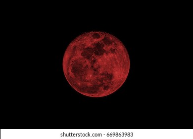 Red Full Moon