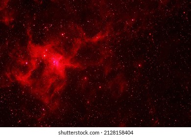 Red galaxy in deep space. Elements of this image were furnished by NASA.. High quality photo - Shutterstock ID 2128158404