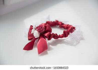 Red Garter For The Bride