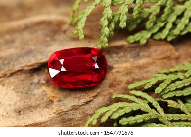 Red gemstone RUBY Beauty shot