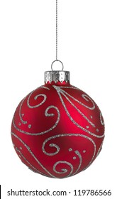 Red Glitter Christmas Ball