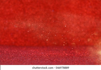 Red glitter vintage lights background. defocused. - Shutterstock ID 546978889