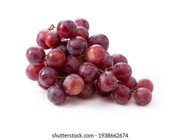 Red Globe (grape variety) placed on a white background