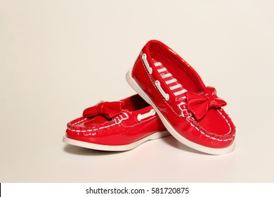 Red Glossy Baby Shoes