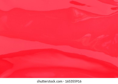 Red Glossy Bright Background Closeup