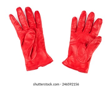 Red gloves isolated on white background - Powered by Shutterstock