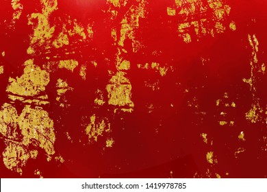 Red Golden Texture Surface Color Vintage Stock Photo 1419978785 ...