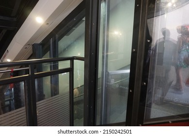 Red Gondola And Clear Windows