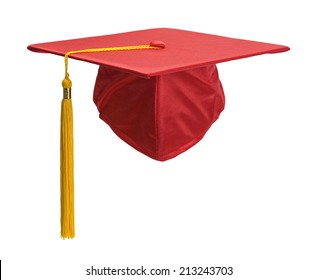 graduation hat red