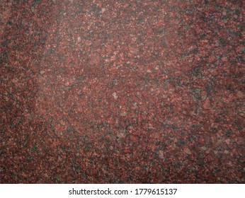 Red Granite Background Used For Kitchen Worktop, Table, Window Sill, Fence. Dark Pink Igneous Marble Stone Texture. Text Sign Advertising Design Mockup. Architecture Detail Natural Backdrop.