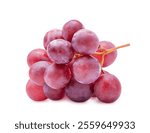 Red grape isolated on white