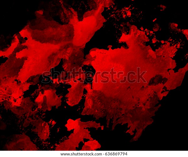 Red Graphic Watercolor Grunge Background Decoration Stock Image